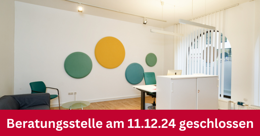 Beratungsstelle des SHZ am 11.12.24 geschlossen