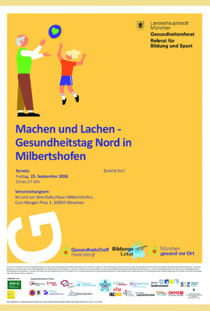 Gesundheitstag Nord in Milbertshofen – Das SHZ ist mit einem Infostand mit dabei!